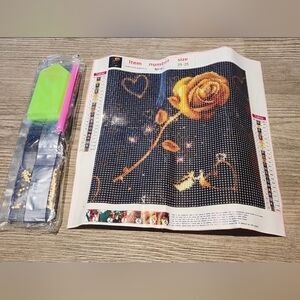 Diamond Painting Kit Rose 25 x 25 DIY New